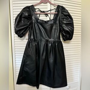 Leather Mini Dress